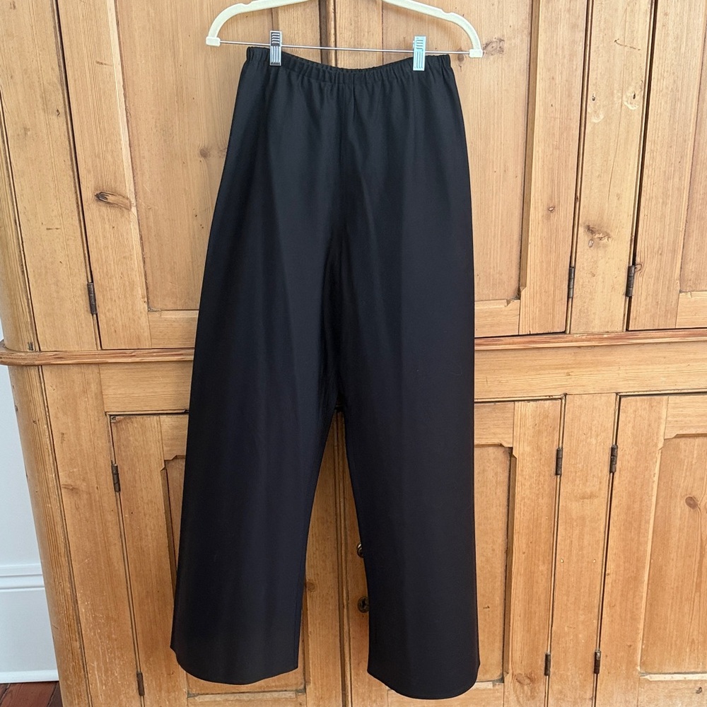La Ligne Colby Black Wide-Leg Pants